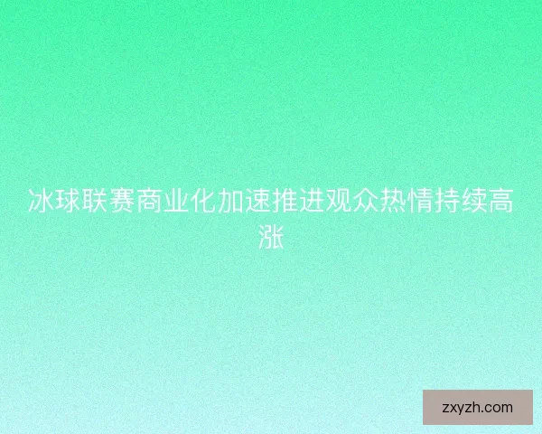冰球联赛商业化加速推进观众热情持续高涨